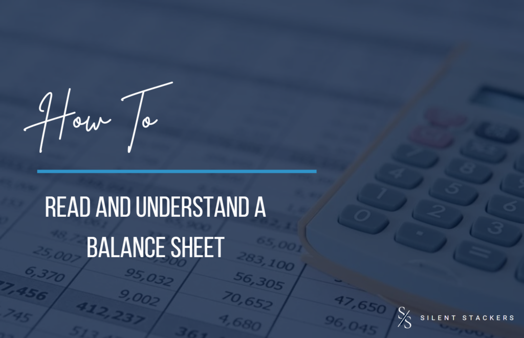 understanding a balance sheet